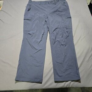 L.L.Bean Men's Cresta Pants Mens 40x30 Blue Gray Cargo‎ Stretch 506422